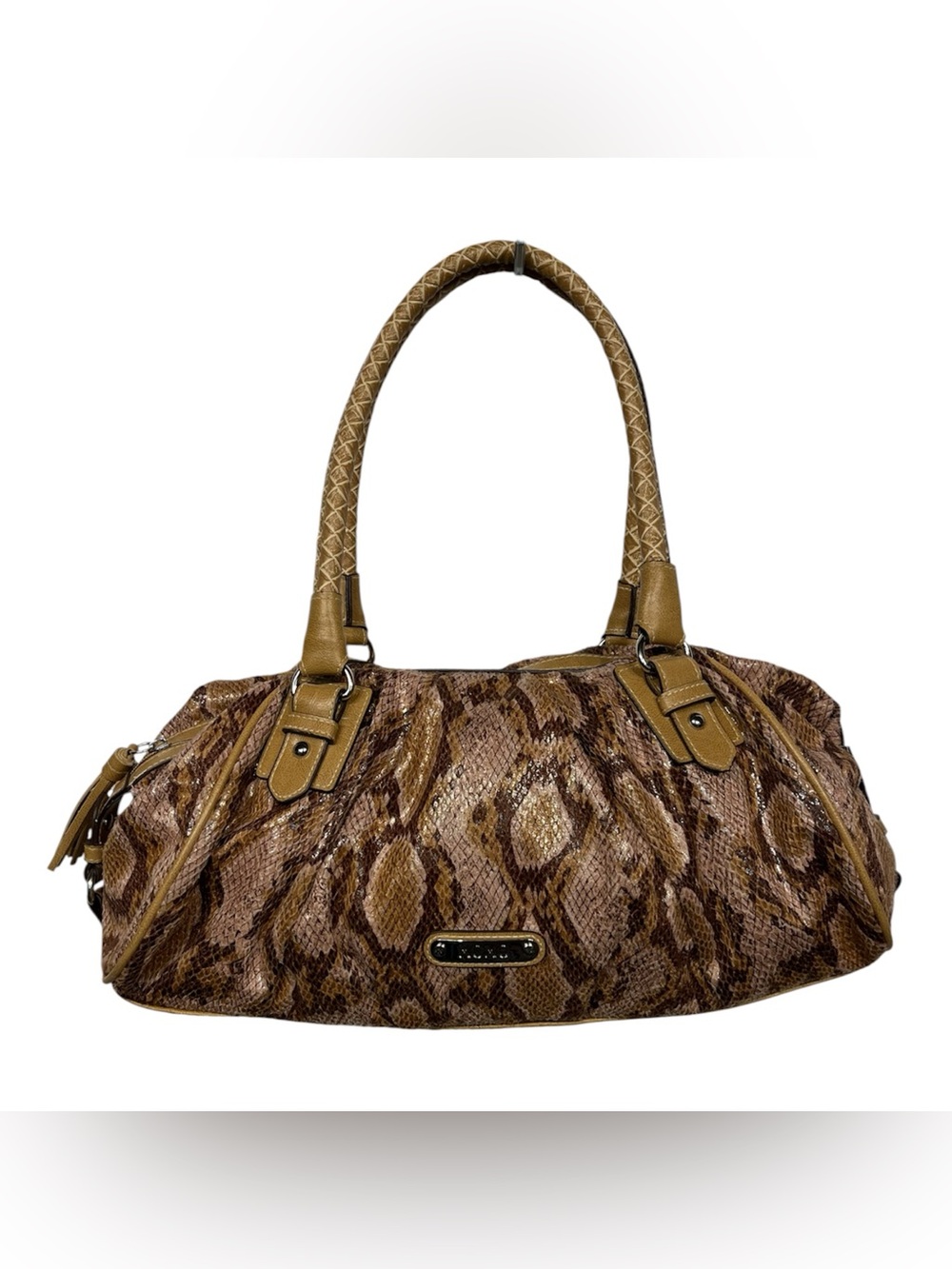 XOXO Y2K faux snakeskin satchel bag